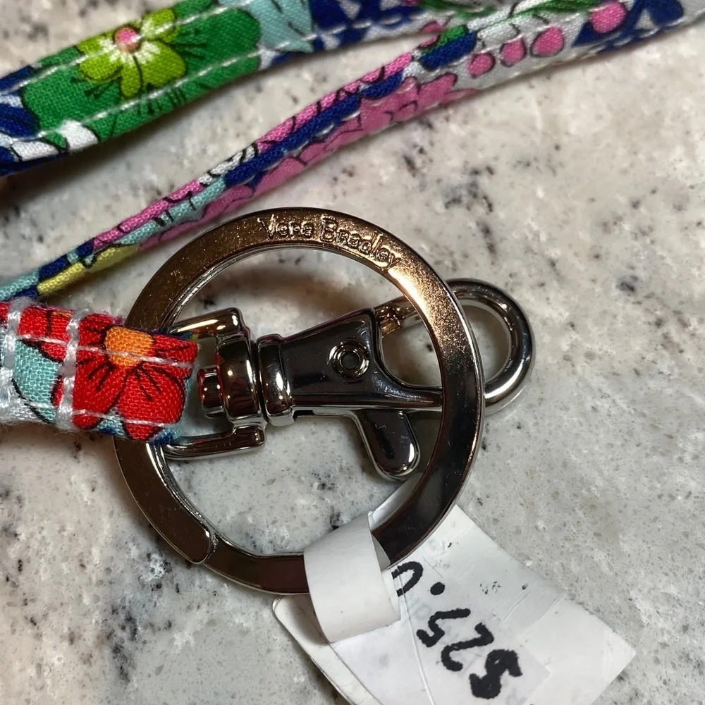 Vera Bradley Floral Keychain Lanyard Far out Floral Pattern -New With Tags